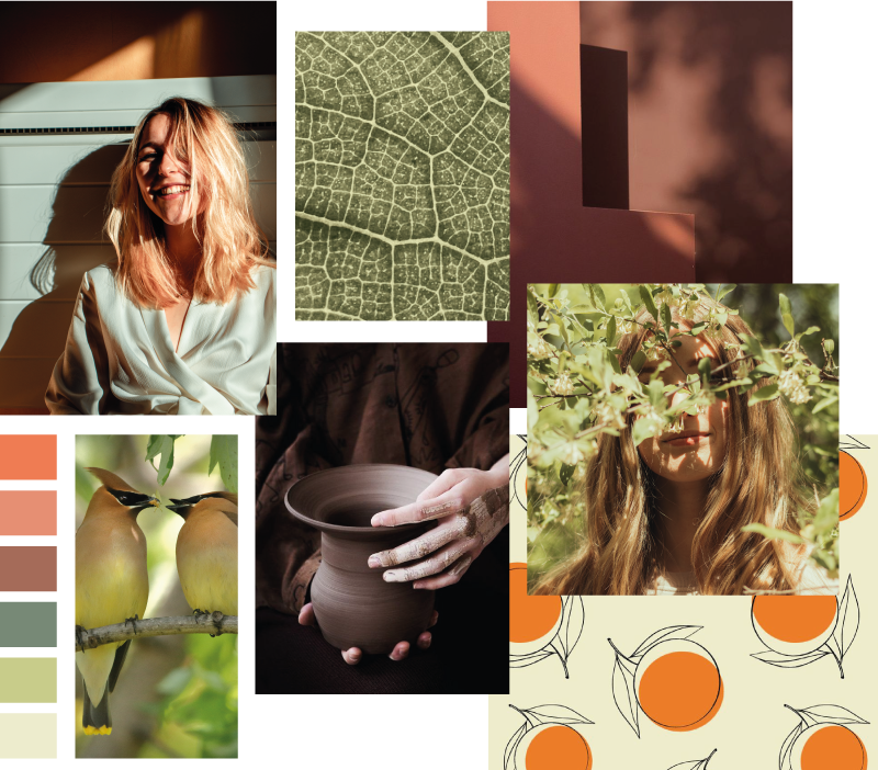 Moodboard pour l'identité de Maison Yriss