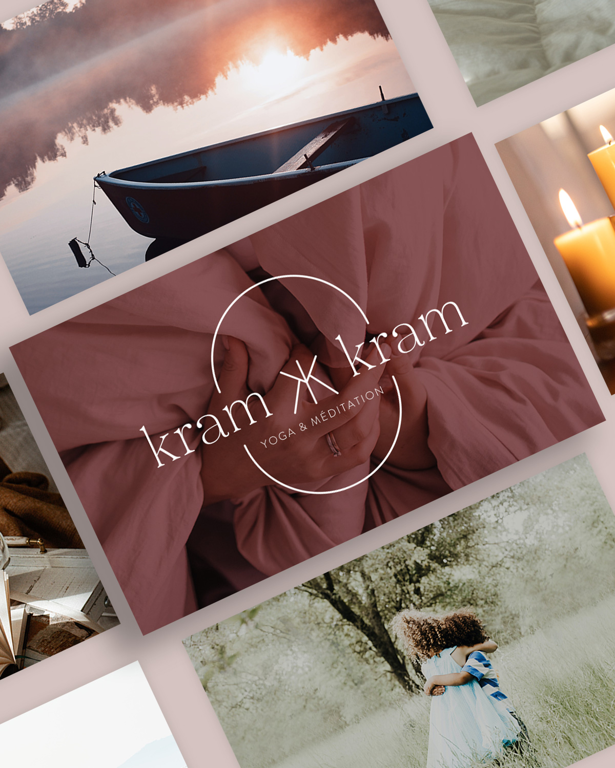Logo et univers Kram Kram Yoga et Méditation