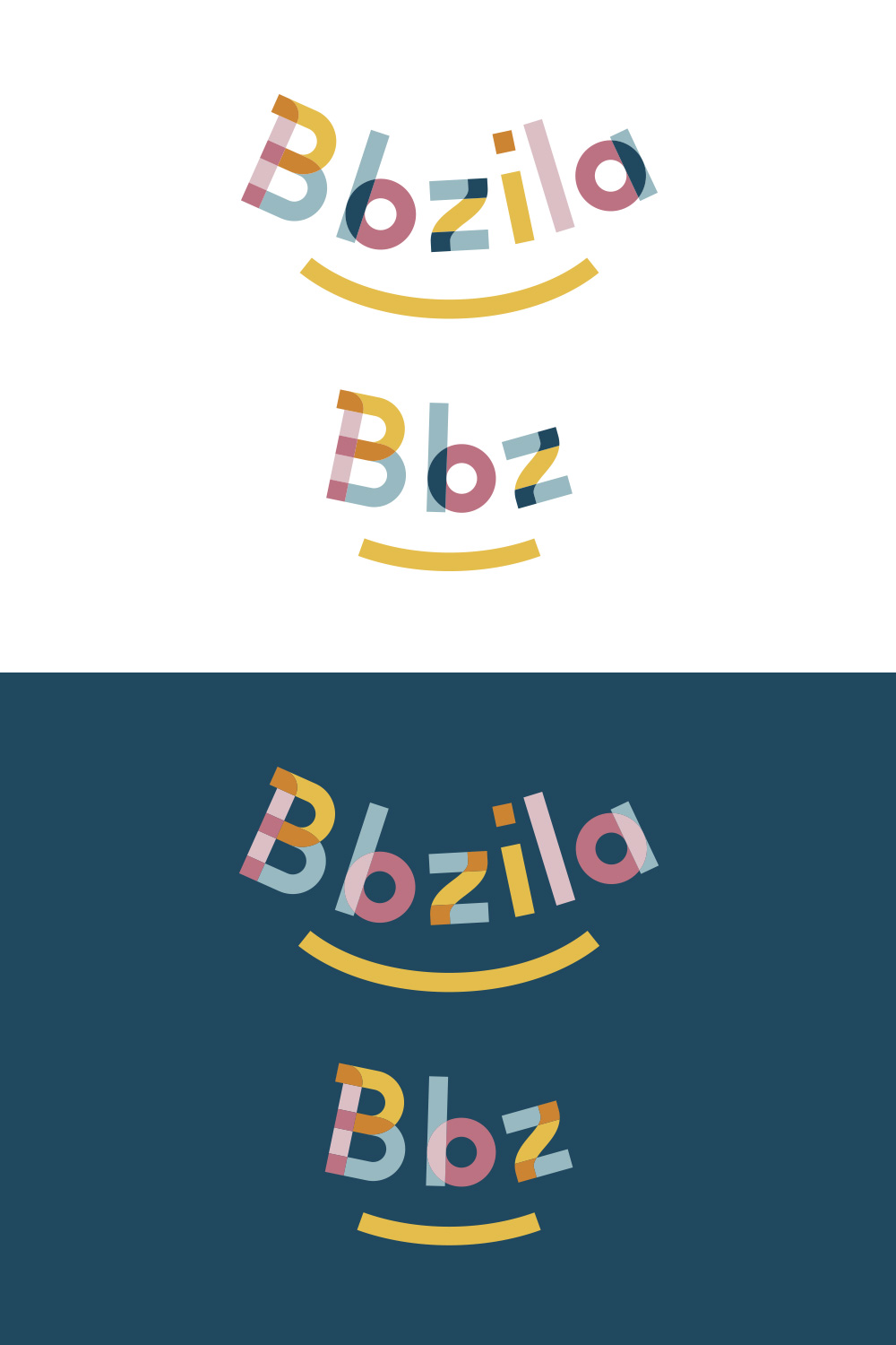 Déclinaisons du logo Bbzila accessoires bébé écoresponsables