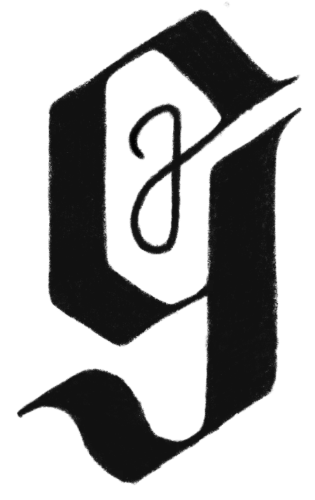 Monogramme "JG" pour Judith Gillet