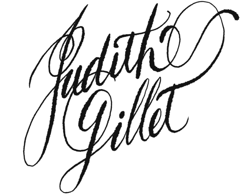 Judith Gillet EI – nom calligraphié