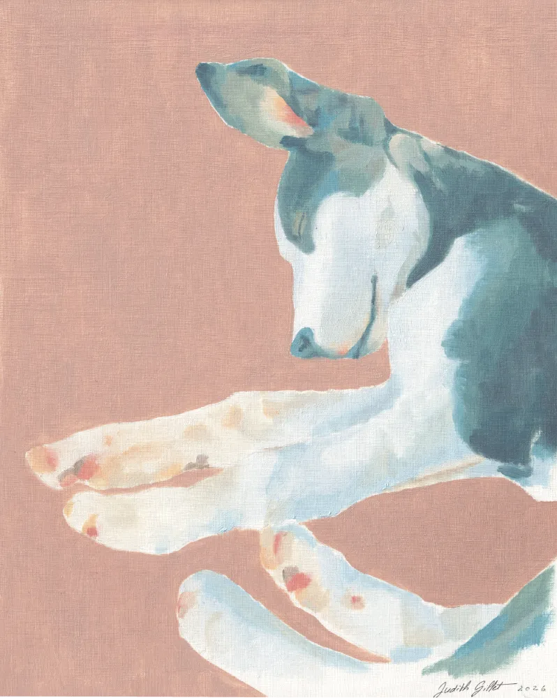 "Youpi" - peinture à l'huile sur papier - 24x30cm