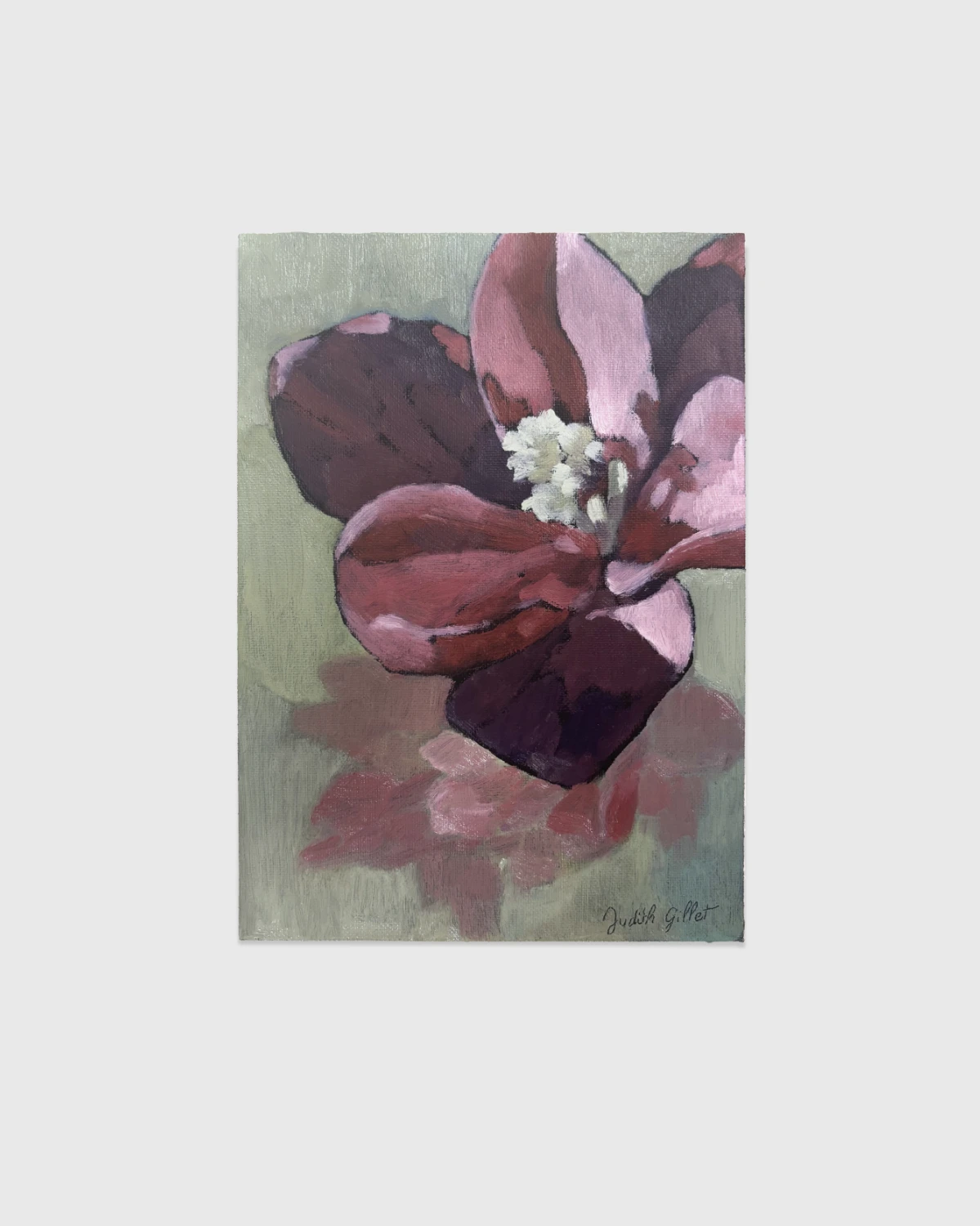 "L'entrée" – huile sur bois entoilé – 13 x 18 cm