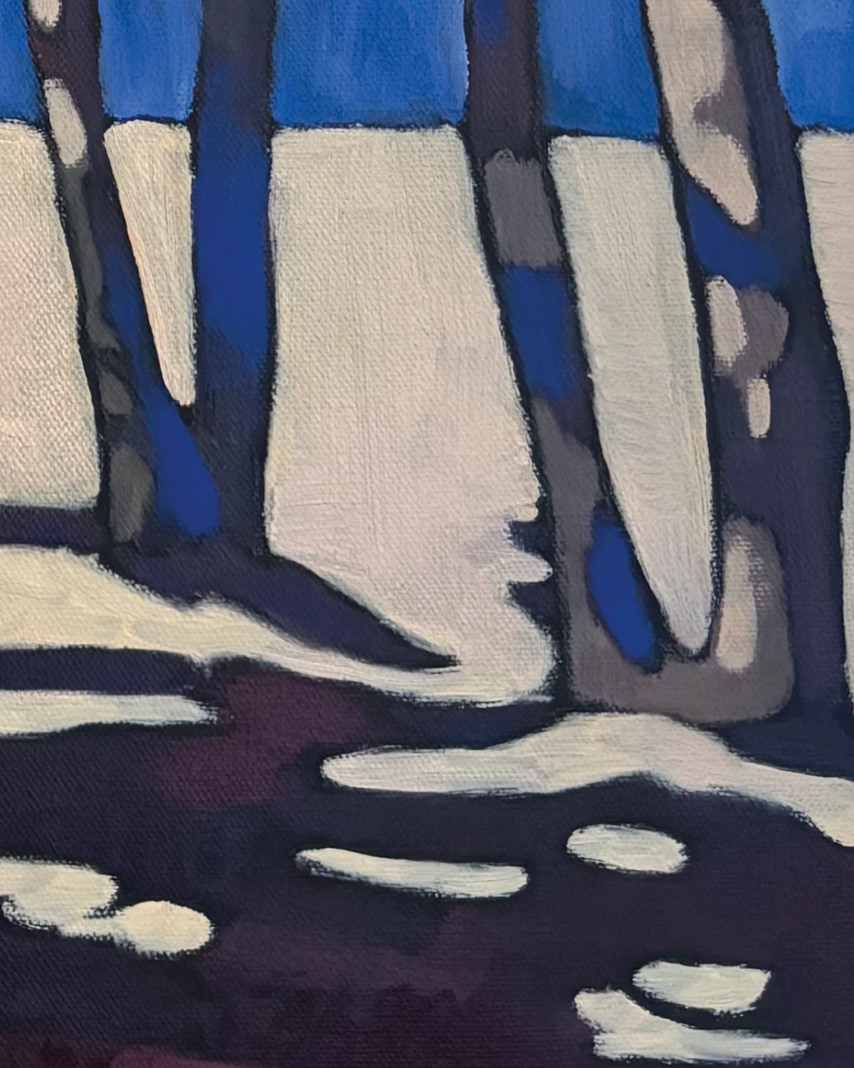 "Huit" – huile sur toile 100% coton – 50 x 70 cm – Image 4