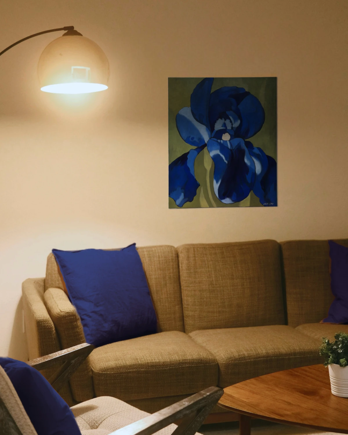 "Iris" huile sur toile