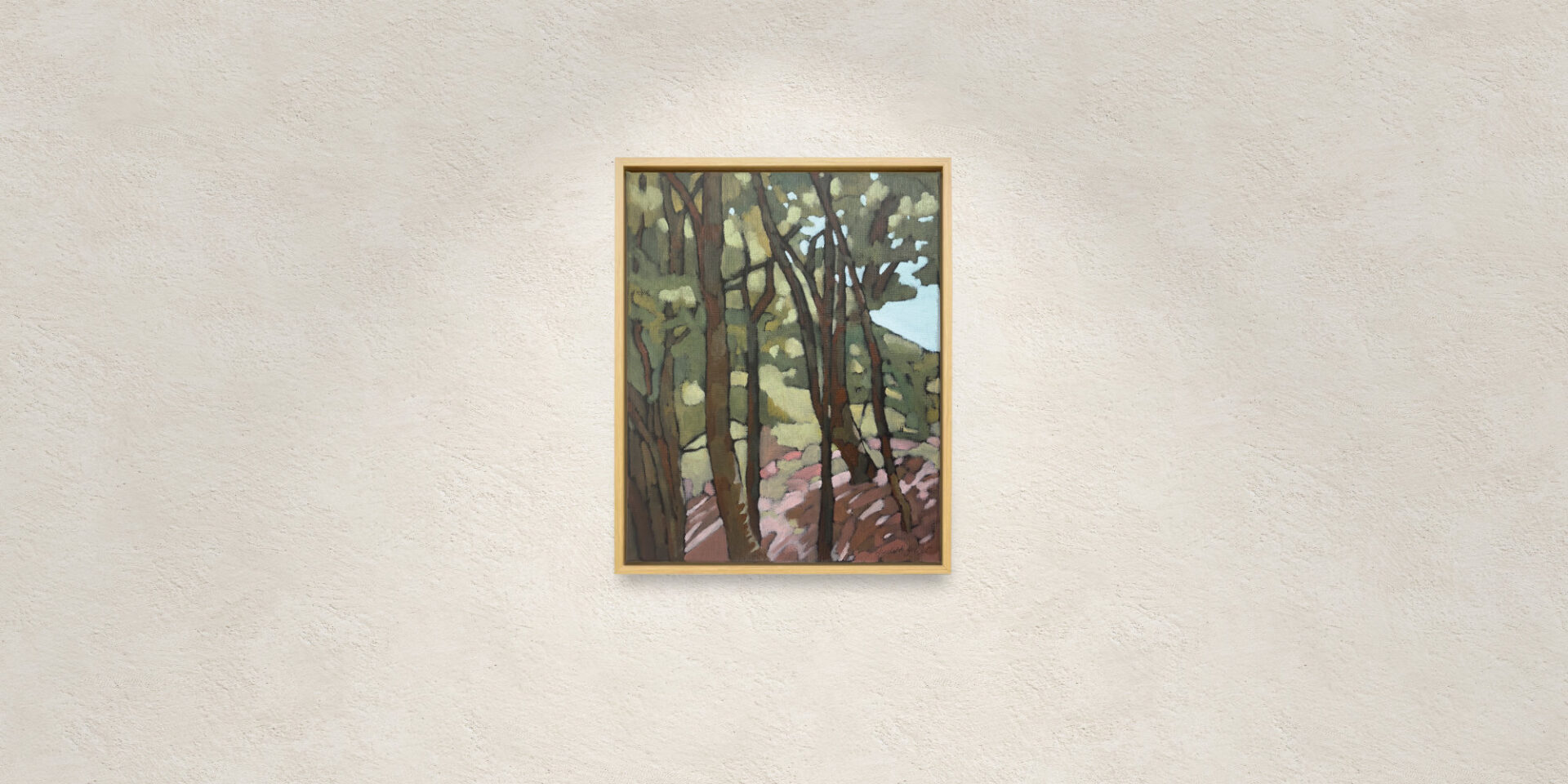 Judith Gillet - "Marcher" - huile sur toile - 24x30cm